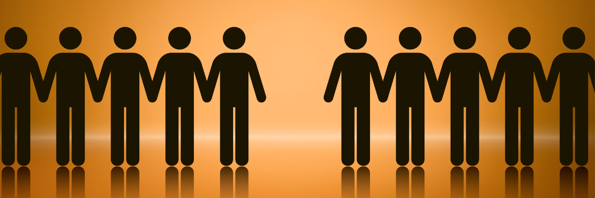 bonecos ilustrando um trabalho, onde um deles falta